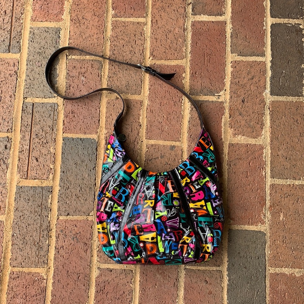 Vera Bradley Vinyl Frill “A To VERA” Hobo Bag